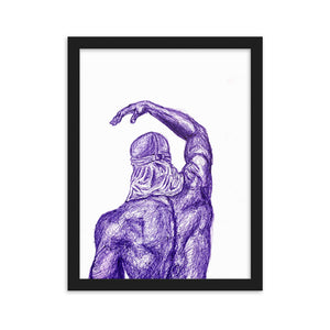 Open image in slideshow, &#39;Purple&#39; Framed matte paper poster
